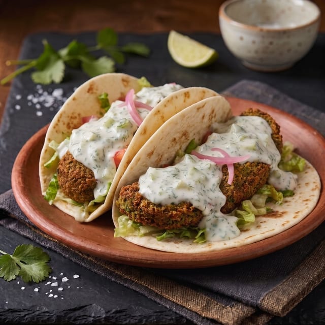 Juicy Falafel Taco.