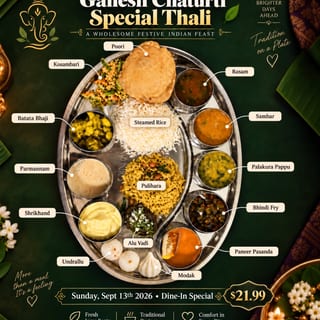 Ganesh Chaturti Thali