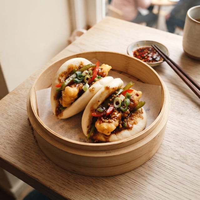 Egg Chilli Bao.